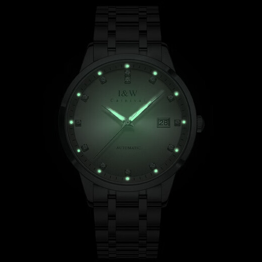 Швейцарский бренд Aiwochi IW Watch Men and Women's Mechanical Watch Полностью автоматическое импортное движение Водонепроницаемое светящаяся пара пары Watch Pare [Импортное движение] 683 Женская серая - бесплатная гравировка