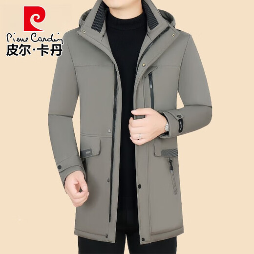 
Pierre cardin winter goose down jacket for men's middle-aged new style stripped-out inner liner mid-length jacket thickened winter clothing 2341 navy blue live-in live-face 175/L recommended 120-139Jin [Jin equals 0.5 kg]
