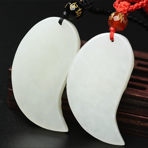 Phoenix Jewelry Hetian Jade Pendant Dragon and Phoenix Jade Pendant for Men and Women Couple Pair of Natural Jade Necklace Birthday Gift