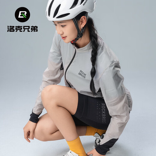 Rock Brothers Riding Windproof Top Men's Long Sleeve Highway Mountain Bike Outdoor Lightweight Equipment Ruogray L