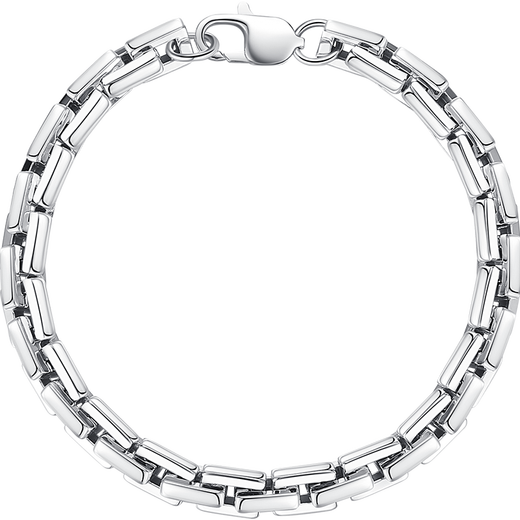 Aido Diamond Platinum Square Thick Cross Bracelet Men's PT950 Real Platinum Fashionable Men's Versatile Bracelet Weight 19.90g Length 20.5cm Approximately 5mm Thickness