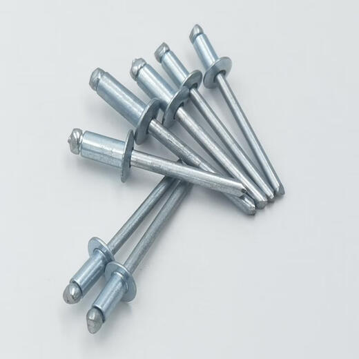 XMSJ Full Iron Open-formed Core Pulling Niets Rundkopf Kohlenstoffstahl verzinkt abzahlen Nieten Eisen ziehen Nagelstahl Ziehnagel Gerade ganze Eisen runden Kopf 6.4*12250