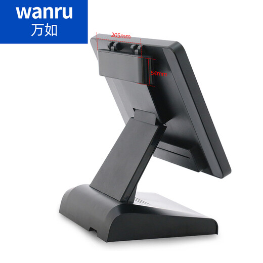 Wanru 15-Zoll-Schwarz-S-White Thin Supermarket Store Convenience Store Clear Regal Touch All-in-One-Maschinenmilch-Tee-Shop-Bestellung Catering Pet Beauty Industry Food Registry Regal Fenster 15-Zoll-Black Dünn-Registrierkasse Standard Konfiguration J1800+4G+64G