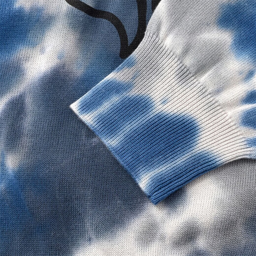Kenzo Takada (Kenzo) Bloc de couleur gris bleu féminin Tie Tie Dye Coton Tiger Head Pullover FC5 2PU693 3TE 62 M Cadeau pour filles
