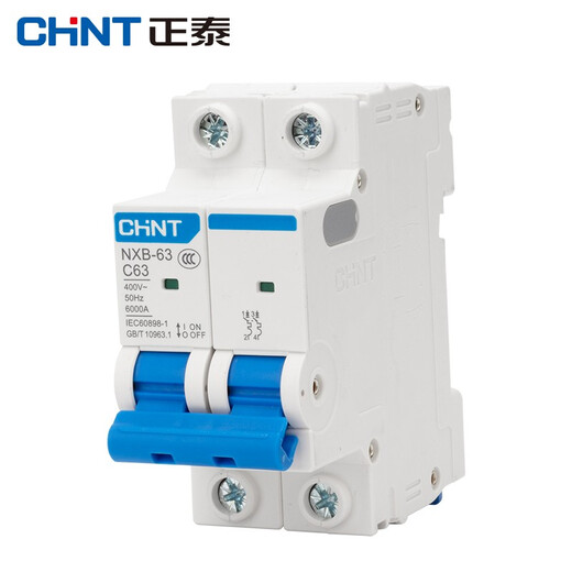 Chint (CHNT) NXB-63-2P-C63 air switch overload air switch DZ47 upgraded small circuit breaker