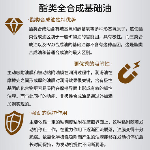 Gaoderunda top flagship full PAO ester IV+V fully synthetic gasoline engine oil SP C3 5W-30 4L maintenance Jingdong car maintenance