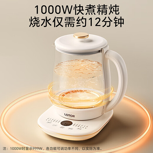 LOTOR Health Pot Tea Kettle Constant Temperature Kettle Smart Stew Integrated Electric Kettle Office Insulation Flower Tea Kettle Government Subsidy 316 Heating Plate H20 Basic Model