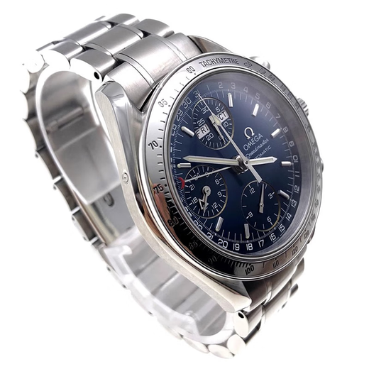 
[Second-hand 99 new] Omega Men's Watch OMEGA Speedmaster Series Automatic Mechanical Watch Multifunctional Luminous Time Date Display Swiss Second-hand Luxury Watch Men 39 Diameter 3523.80.00 Double Clipart Blue Disc Steel Belt