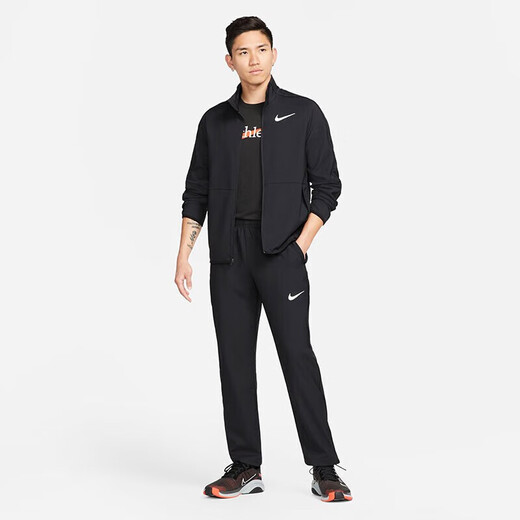 耐克（NIKE）男运动裤夏季束脚梭织休闲裤时尚百搭DM6627-010黑XL