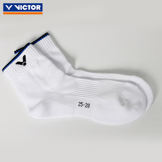 VICTOR Victory Badminton Socks Men's Thickened Towel Soled Sports Socks Mid-calf Socks Sweat-Absorbent Breathable Non-Slip Wear-Resistant SK112 SK149-F Nautical Blue One Size
