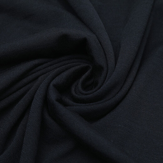 Ermenegildo Zegna men's loose thin round neck wool pullover knit casual versatile sweater UAM00110B0 dark blue 48 (S/M)