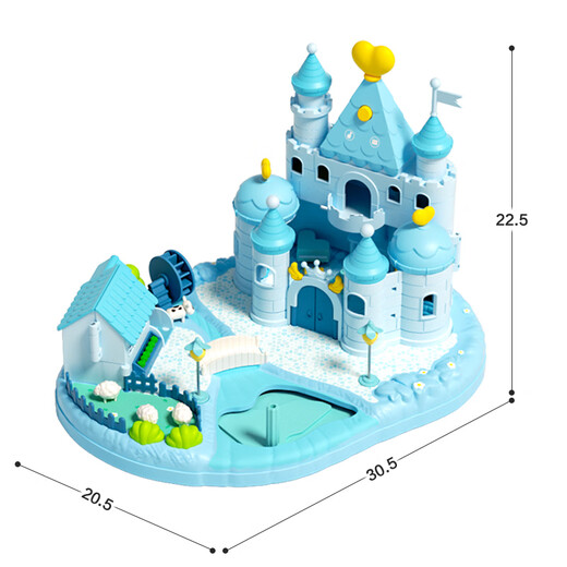 Singer Children's Toy Girl 3-6-7-10 Years Magnetic House Princess House Castle Girl's Birthday Gift