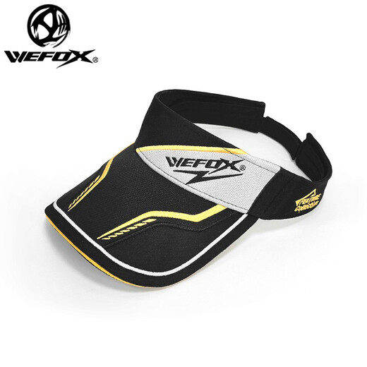 WEFOX Weihu hollow hat men's summer breathable and comfortable sun hat sun protection hat outdoor cycling fishing big hat sun protection hollow hat WFX-6006 black gold one size