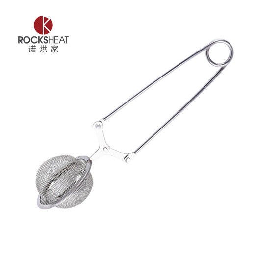 ROCKSHEAT hand-held stainless steel spherical flour sieve closed filter sugar powder cocoa powder matcha powder mesh sieve baking tool spherical flour sieve