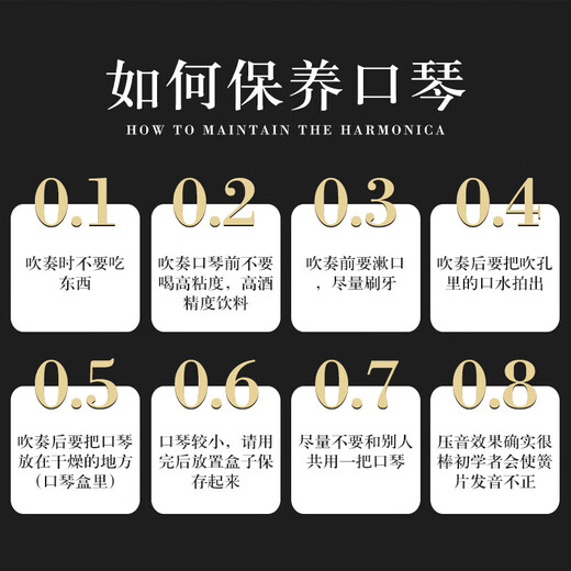 天鹅（TianE）【捡漏清仓】28孔复音口琴成人重音专业演奏级28孔高档送礼 宝石蓝【复音C调】全套礼品