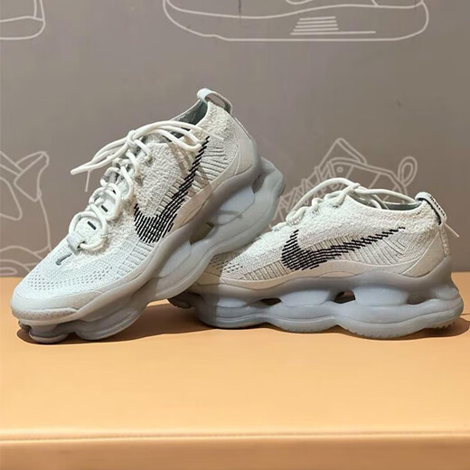 耐克（NIKE）跑步鞋男鞋春季新款Air Max Scorpion增高全掌大气垫运动鞋 FQ2694-001灰色 40