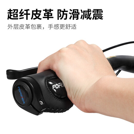 Permanent bicycle silicone grips, mountain bike riding equipment accessories, shock-absorbing meat ball grips, liquid silicone grips - black (with tools)