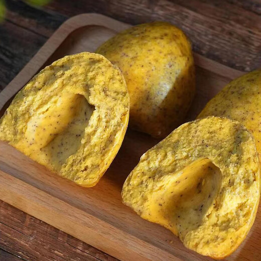 Hushui Kangwo Dampfbrötchen grobe Körner Shandong handgefertigte Hirse Nudeln Sojabohnen Nudeln Schwarze Bohnen gemischte Getreide gedämpfte Brötchen Volles Frühstück Mahlzeit Ersatzzeit 675g*4 Taschen