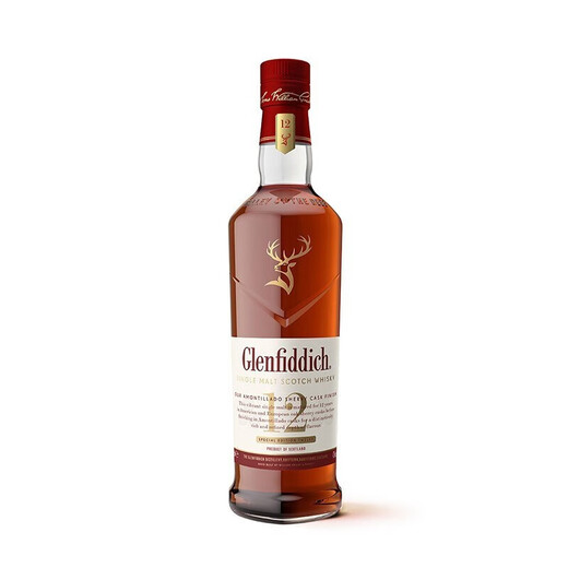 格兰菲迪（GLENFIDDICH）12年天使雪莉桶单一麦芽苏格兰威士忌700ml英国进口洋酒节日送礼 格兰菲迪12年雪梨桶