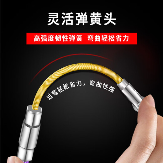 Ousu threading artifact, electrical steel mesh wire, wire pulling, threading, pipe pay-off, pulley auxiliary, manual thread thickening, thickening, continuous pulling, pulley, strong and durable, 10 meters of wire + 2 tighteners