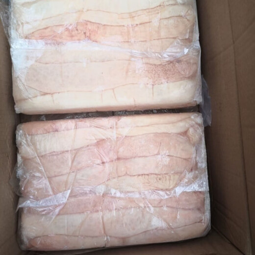 Clean, no-wash pig intestines, frozen high-quality fresh, oil-free pig intestines, chilled, high-quality large intestines, a plate of 5 Jin Jin is equal to 0.5 kilograms