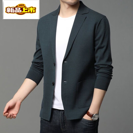 Cardigan en laine en tricot pour hommes du premier path 2025 printemps nouveau coréen slim costume pull tendance veste décontractée 9360 chameau m