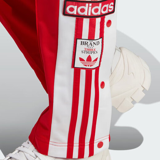 
Adidas Clover Trousers Women's Pants Spring and Autumn New Side Breast Pants Fitness Sports Breathable Straight Casual Wide Legs IR9793 Red XS