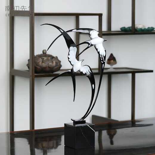 Mr. Nanchu's new Chinese style ornaments and crafts home living room entrance study bedroom decoration house moves and moving gifts Fuyan Zhaocai about 24.5*8*44cm