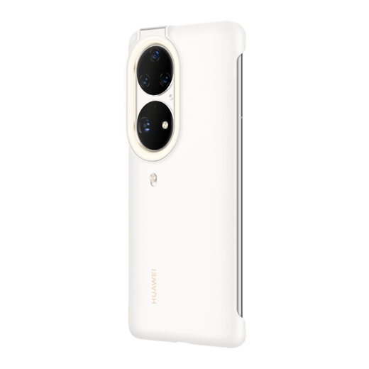 Huawei (HUAWEI) ring flash protective case selfie artifact photo fill light lighting beauty fill light protective cover back cover anti-fall original mobile phone protective case Internet celebrity female Mate50 Pro ring flash protective case Fritillary white