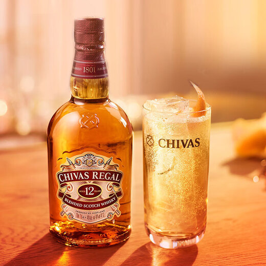 芝华士（Chivas Regal）12年苏格兰调和型威士忌 英国调配型 进口洋酒40%vol  单瓶500ml