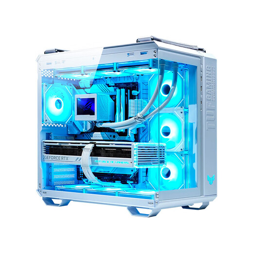 ASUS family bucket I7 14700KF ASUS RTX5070ti graphics card 5080 game white Fubuki AI computing rendering assembly computer pure white e-sports host i7 14700KF+RTX5070 2