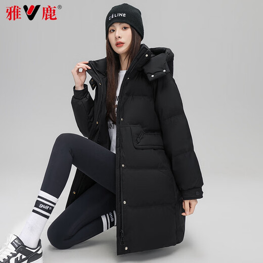 Yalu Down Jacket Women's Mid-Length 2025 Winter New Thick Cold-Resistant Warm Women's Jacket Fashion Trendy Top
