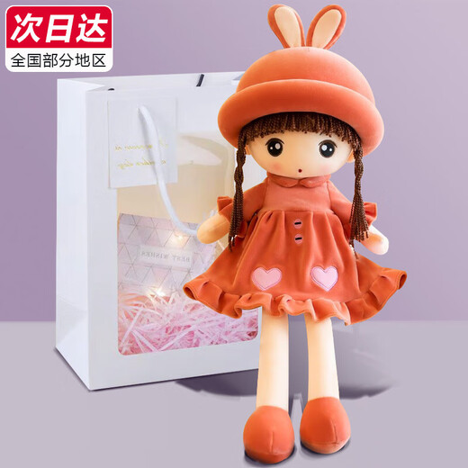 Iris Rabbit Plush Toy Doll Little Girl Rag Doll Barbie Doll Children's Sleeping Pillow Birthday Gift for Women