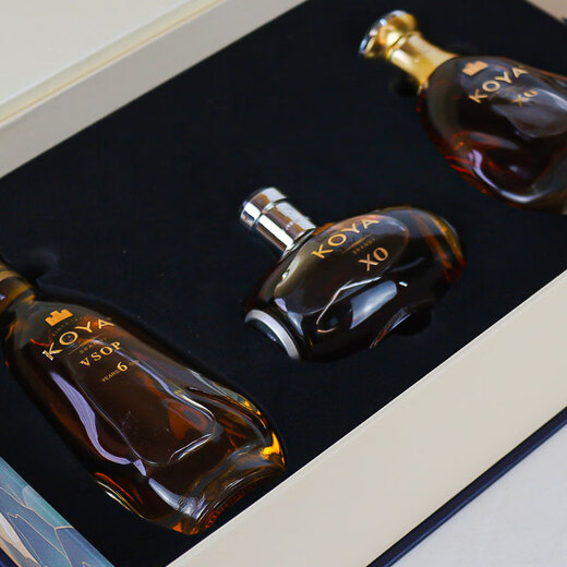 Changyu Keya Brandy, 6 Jahre Barrel -Lagerung + 10 Jahre + 15 Jahre, kleine Weinversionsbox, 40 Grad, 100 ml*3 Flaschen, 1 Box
