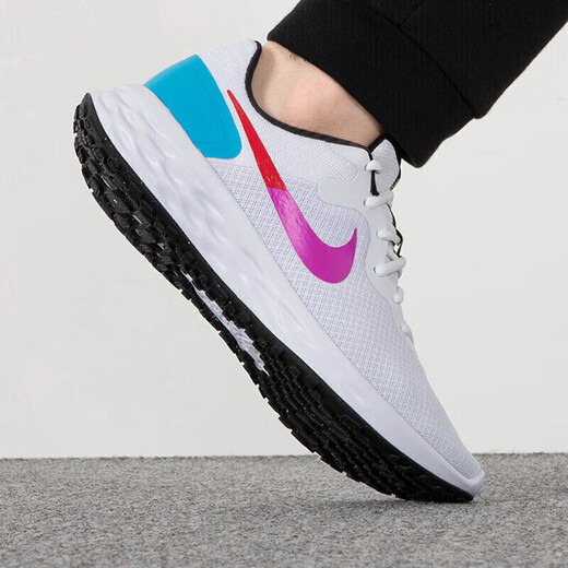 Nike (Nike) Chaussures masculines officielles, nouvelles chaussures de sport, coussin de choc simple, maillot de vitesse, maille confortable, chaussures de course décontractées à bout de souffle, FJ1049-100 / 44.5 285 / 10.5