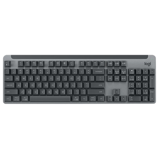 Logitech K865 Беспроводная механическая клавиатура Bluetooth клавиатура 104-ключ полноразмерная клавишная клавиатура Красная оси играет клавиатура (K845 модель модели) ежедневная бизнес-клавиатура K865 Black и белый клавиш