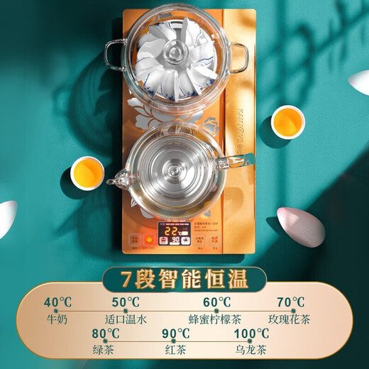 Jinzao H9 tea set spring-type fully automatic water supply electric kettle electric tea kettle built-in tea machine tea set home H9 (37*20) cm0.8L