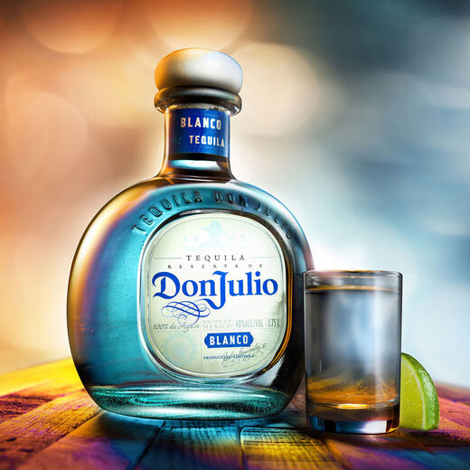 唐胡里奥（DON JULIO）【原瓶进口】墨西哥特基拉龙舌兰酒洋酒玛格丽特基酒 唐胡里奥银龙舌兰 750mL
