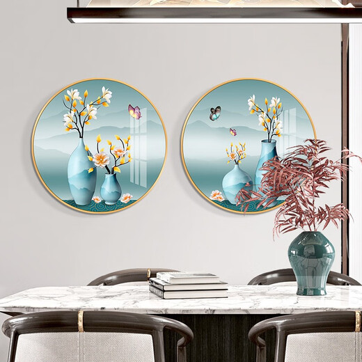 Mo Hua Lulin Restaurant Décoratif Peinture Modern Simple Dining Table peinture Paint Restauration Murale Entrée Entrée Entrée Cabinet haut de gamme PEINTURE DU PEINTURE DANS