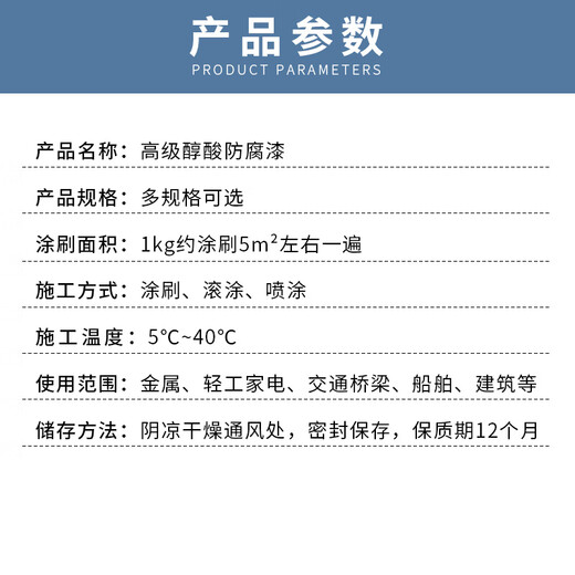 Whale Color Blue 13KG Transparent Color Advanced Quick-drying Alkyd Paint Steel Bridge Ship Renovation Industrial Steel Structure Anticorrosive Paint Waterproof Paint Sunscreen Paint Advanced Alkyd Glossy Outdoor Paint