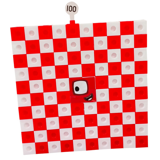 numberblocks1正方体数学教具100数字积木方块儿童拼搭玩具 81-90(1000粒普通方块+贴纸数字