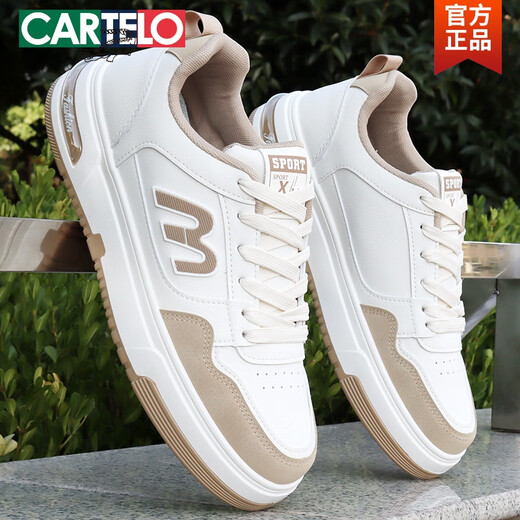 Cartelo 2025 zapatos nuevos de primavera y otoño nuevos zapatos blancos para hombres zapatos de estilo coreano de estilo de moda