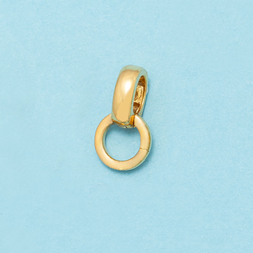 Caizhi 18k gold jewelry buckle thickened clip buckle South African diamond buckle pendant necklace accessories diy jewelry 750 gold 18k gold universal buckle light gold color