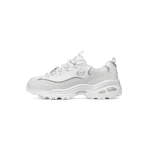 Skechers Classic Retro Diamond Panda Chaussures Casual Shoes Casual's Sole's épaisses petites chaussures blanches 12241 Blanc / Silver / WSL 37