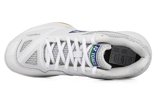 YONEX comfortable and simple low-top badminton shoes for men and women, white, 75th anniversary commemorative model, white 41
