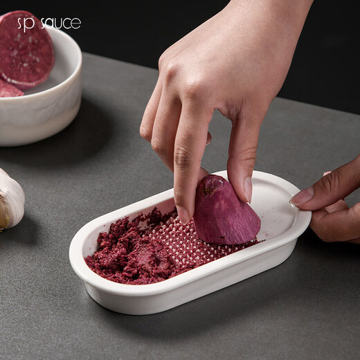 SP SAUCE Japanese ceramic ginger paste artifact garlic paste ginger paste bowl rub ginger juice garlic grinder yam paste mud grinder large size