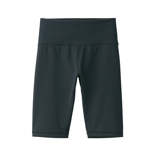 MUJI Walker Women's Easy-Drying Half-Length Leg Pants BIG04A3S Leggings Black S
