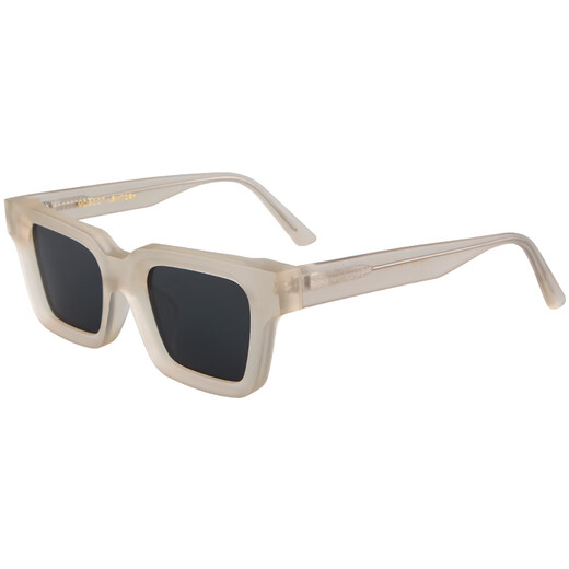MOSCOT LEMTOSH太阳镜女款 欧美磨砂透明黄色眼镜 复古粗厚框板材方形偏光墨镜男 磨砂透明黄色框+偏光灰色镜片