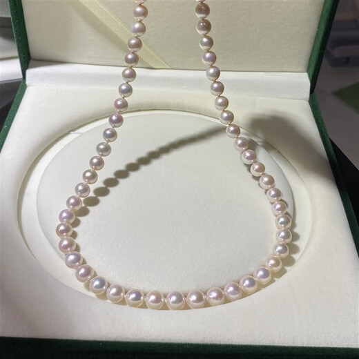 Xuanxian classic freshwater pearl French necklace mother chain freshwater ak pearl domestic product light 45cm