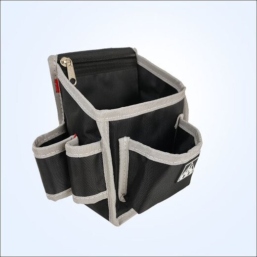 Carpentry nail pocket decoration carpentry waist bag color steel tile electric wrench woodworking nail pocket new thickened screw wear-resistant F102 black + metal head belt